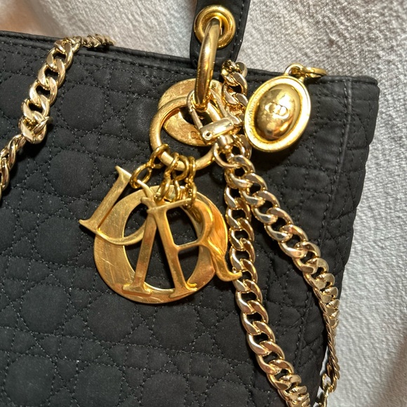 Lady Dior Cannage black nylon bag - Picture 2 of 14